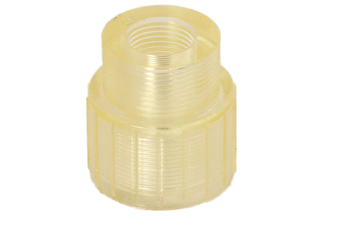 Nut cap 1" ext thread plastic 1/2" for Flow Meter 1000l and 1500