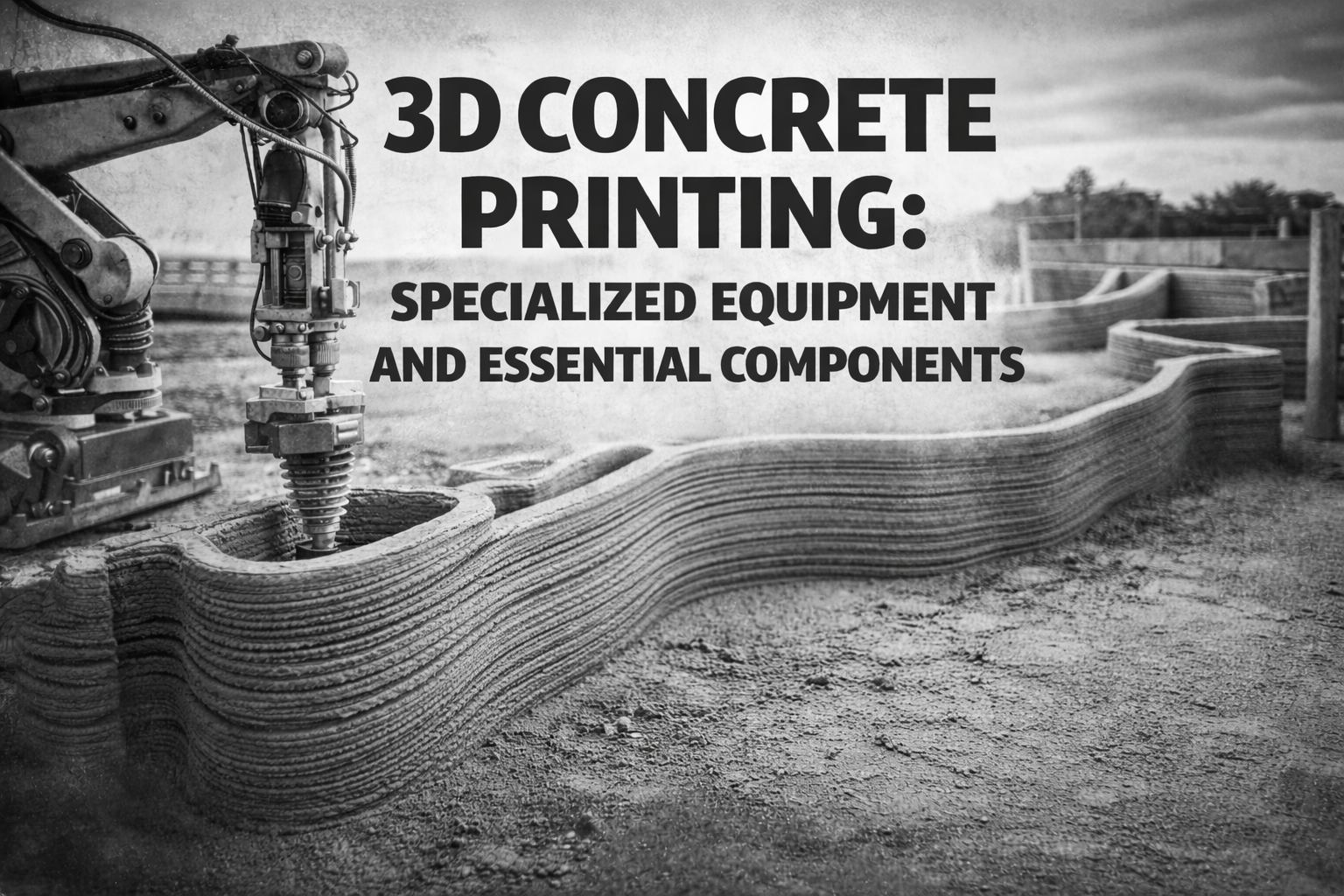 3D Concrete Printing: Specialized Equipment and Essential Components