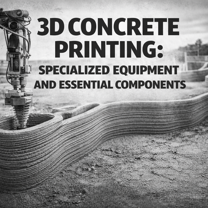 3D Concrete Printing: Specialized Equipment and Essential Components
