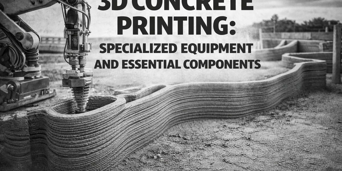 3D Concrete Printing: Specialized Equipment and Essential Components ...
