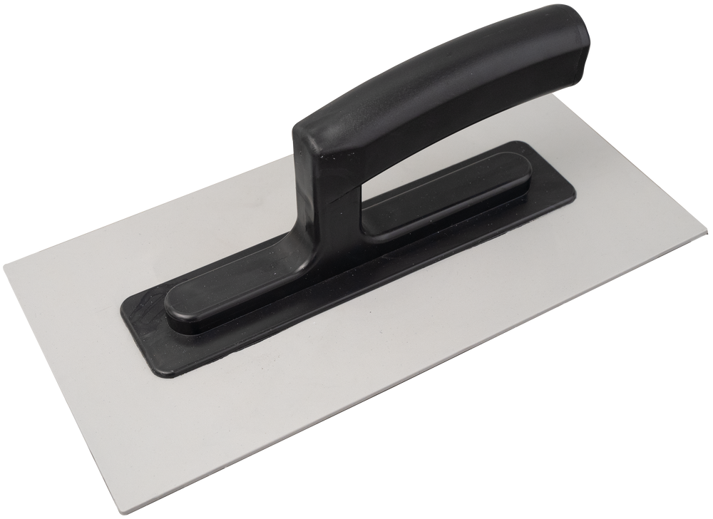 Smoothing trowel PVC 280x130 mm, black handle - Viapex GmbH putzmaschinen zubehör ersatzteile