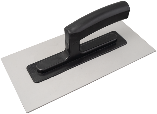 Smoothing trowel PVC 280x130 mm, black handle - Viapex GmbH putzmaschinen zubehör ersatzteile