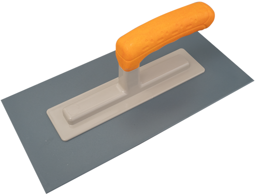 Smoothing trowel PVC PREMIUM 280x130 mm orange handle 3mm - Viapex GmbH putzmaschinen zubehör ersatzteile