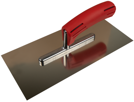 Smoothing trowel 280x130 mm stainless, 2K-handle - Viapex GmbH putzmaschinen zubehör ersatzteile