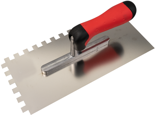 Smoothing trowel 280x130 mm stainless 2K-handle E10 - Viapex GmbH putzmaschinen zubehör ersatzteile