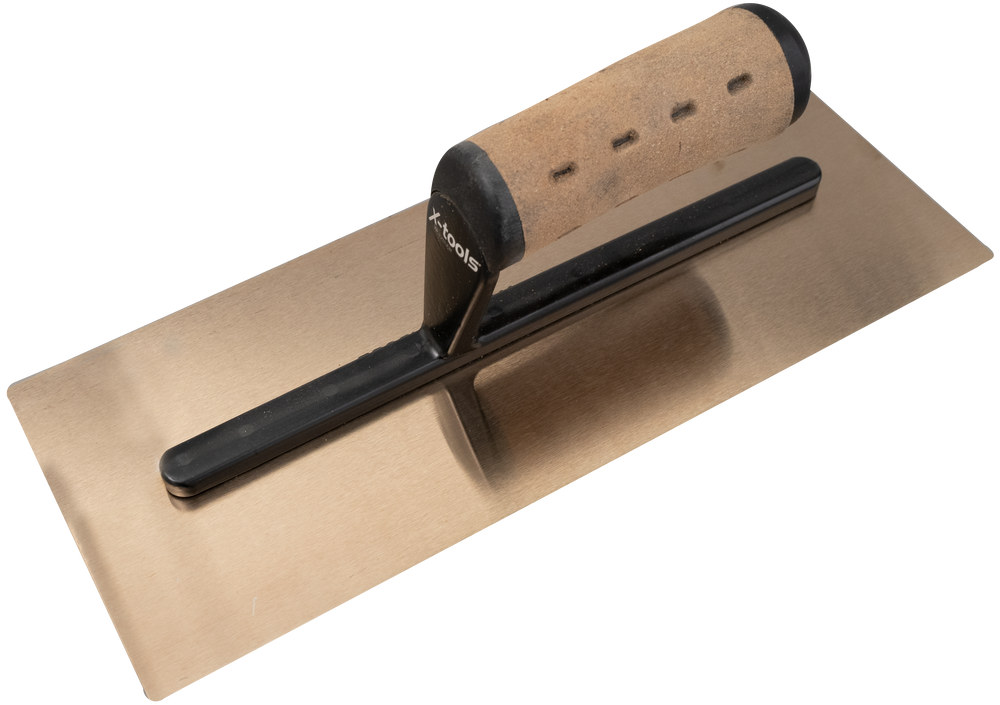 Smoothing trowel BOSS GOLD 300x120 cm leather-handle - Viapex GmbH putzmaschinen zubehör ersatzteile