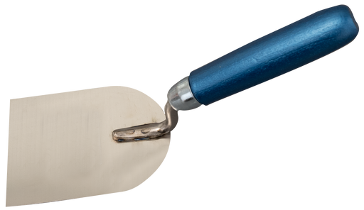 Plaster spatula stainless with G-shaped neck wooden handle - Viapex GmbH putzmaschinen zubehör ersatzteile