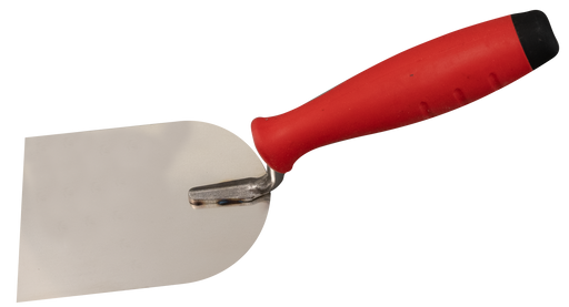 Plaster spatula stainless with G-shaped neck, 2K-handle - Viapex GmbH putzmaschinen zubehör ersatzteile