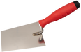 Brick trowel stainless with G-shaped neck, 2K-handle 160mm - Viapex GmbH putzmaschinen zubehör ersatzteile
