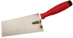 Berner brick trowel stainless with G-shaped neck, 2K-handle - Viapex GmbH putzmaschinen zubehör ersatzteile