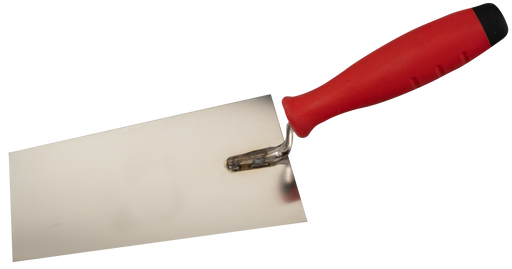 Berner brick trowel stainless with G-shaped neck, 2K-handle - Viapex GmbH putzmaschinen zubehör ersatzteile