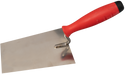 Brick trowel stainless with S-shaped neck, 2K-handle - Viapex GmbH putzmaschinen zubehör ersatzteile