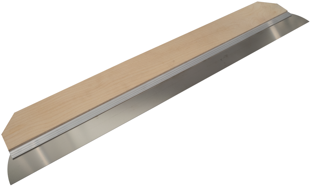 Wall spatula stainless, wood/aluminium, flat plate - Viapex GmbH putzmaschinen zubehör ersatzteile