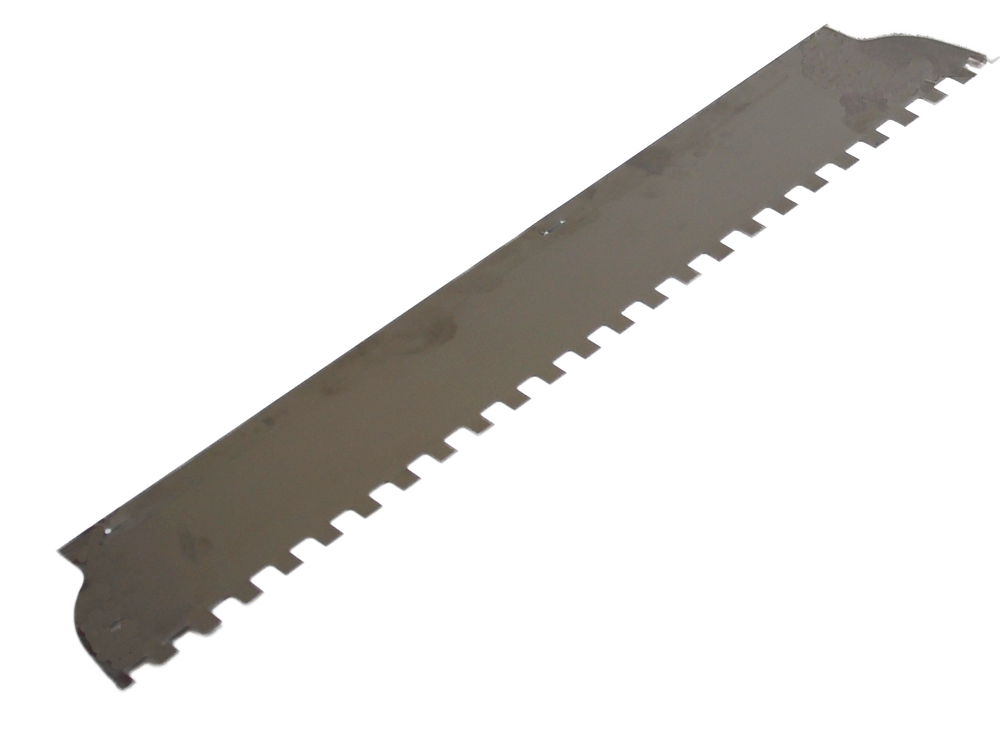 Blade stainless 0,5 mm with toothing - Viapex GmbH putzmaschinen zubehör ersatzteile