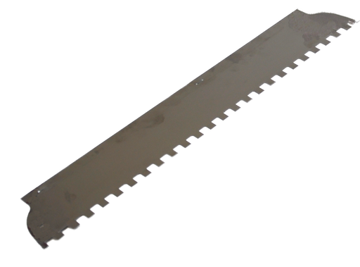 Blade stainless 0,5 mm with toothing - Viapex GmbH putzmaschinen zubehör ersatzteile