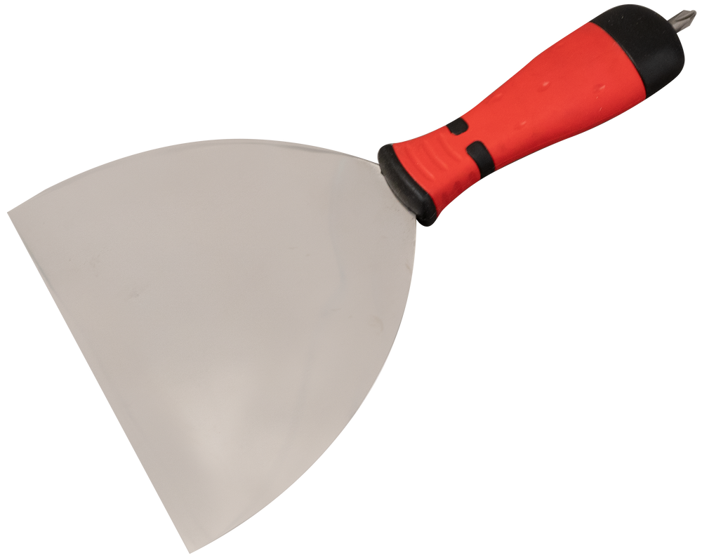 Screw handle spatula PREMIUM stainless 2K-handle - Viapex GmbH putzmaschinen zubehör ersatzteile