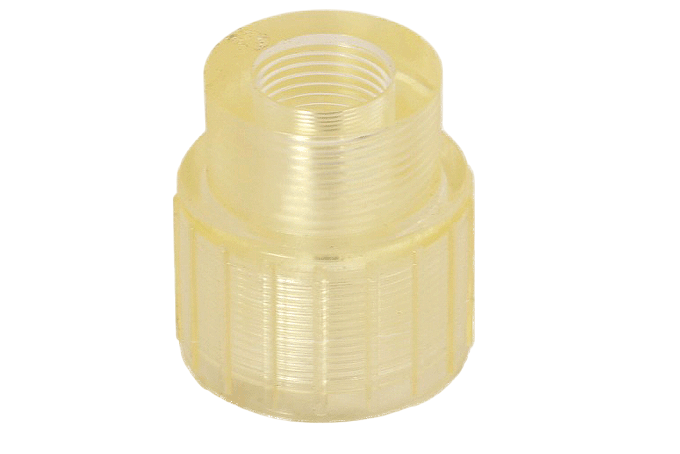 Bouchon écrou 1" filetage extérieur plastique 1/2" pour débitmètre 1000l et 1500