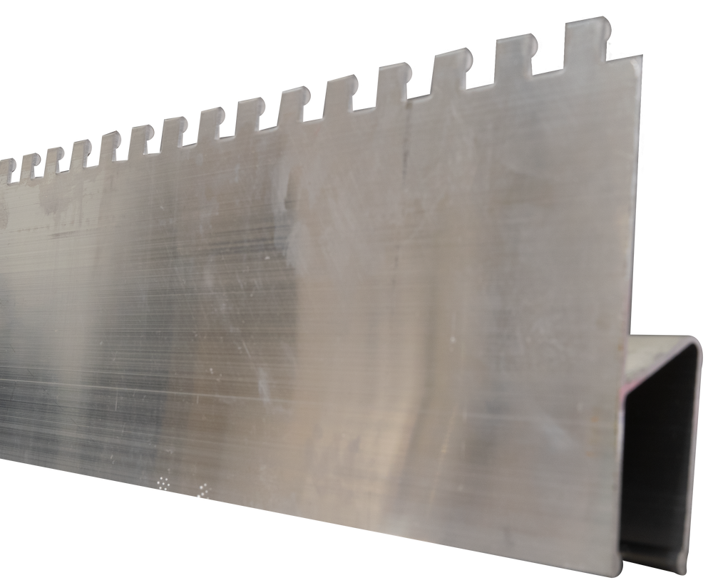 h-profile with toothing 10x10 mm 113x28 mm 120cm - Viapex GmbH putzmaschinen zubehör ersatzteile