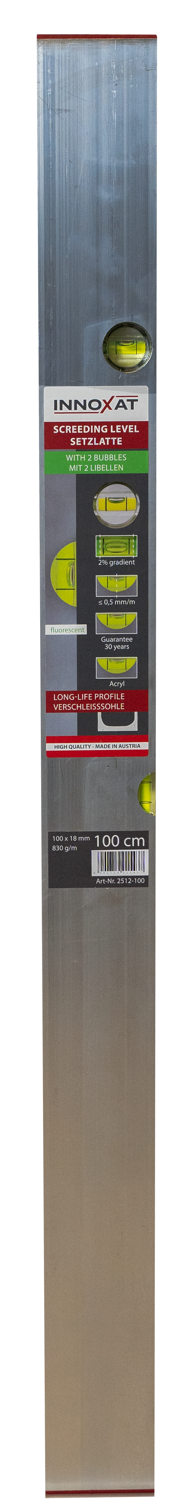 Screeding level 80x18 mm with 2 bubbles — Viapex GmbH