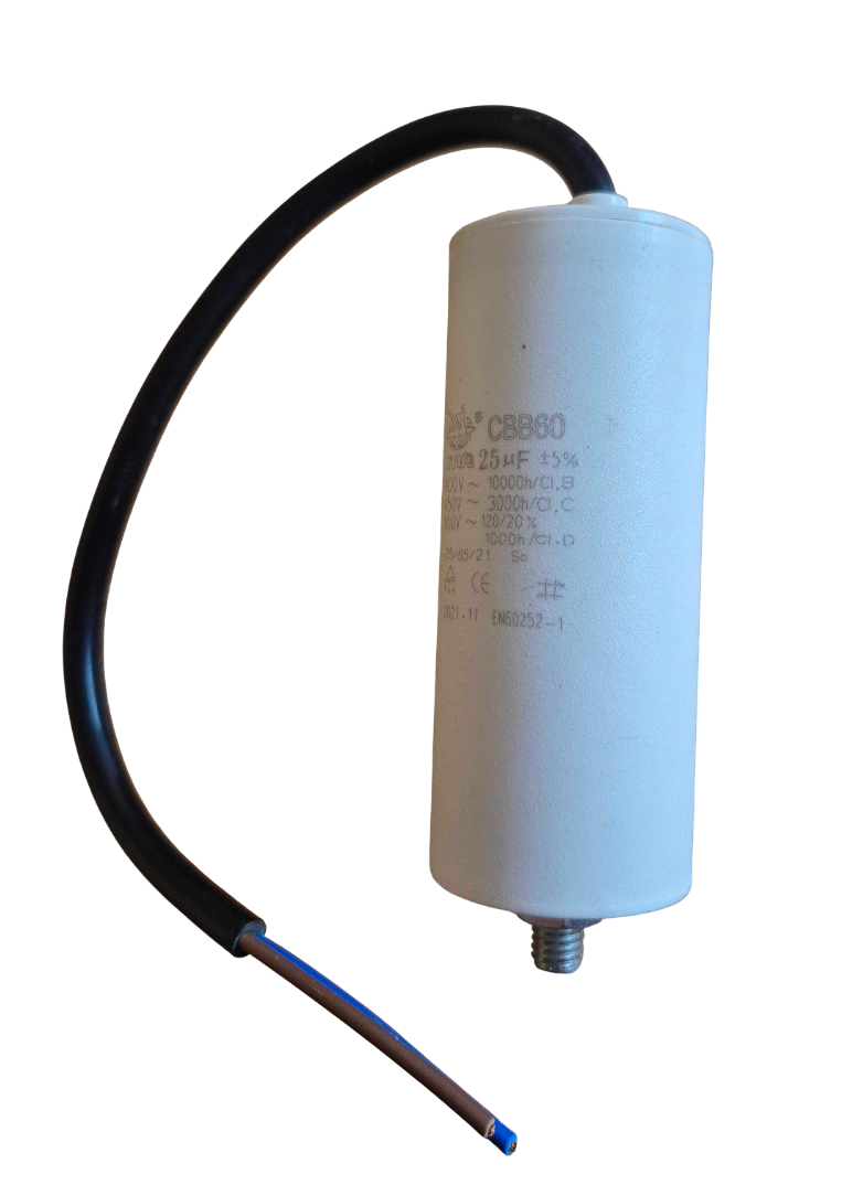 Operating capacitor V-Meko 25 uF - Viapex GmbH putzmaschinen zubehör ersatzteile