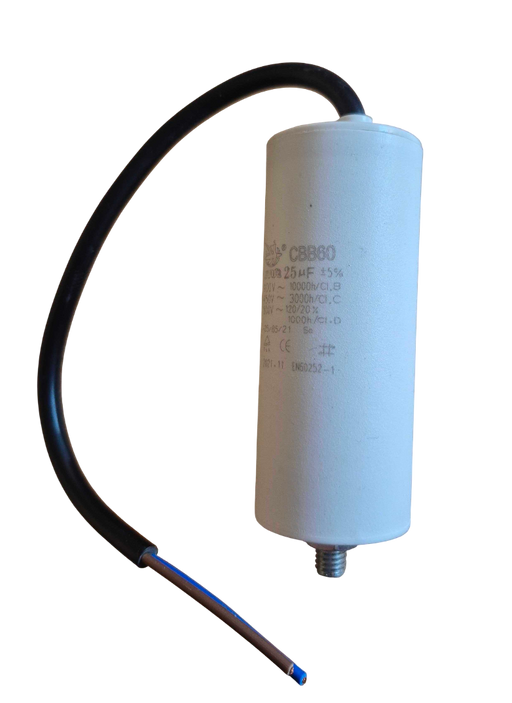 Operating capacitor V-Meko 25 uF - Viapex GmbH putzmaschinen zubehör ersatzteile