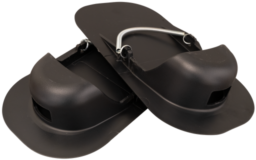 Smoothing shoes PVC black with fastening spring - Viapex GmbH putzmaschinen zubehör ersatzteile