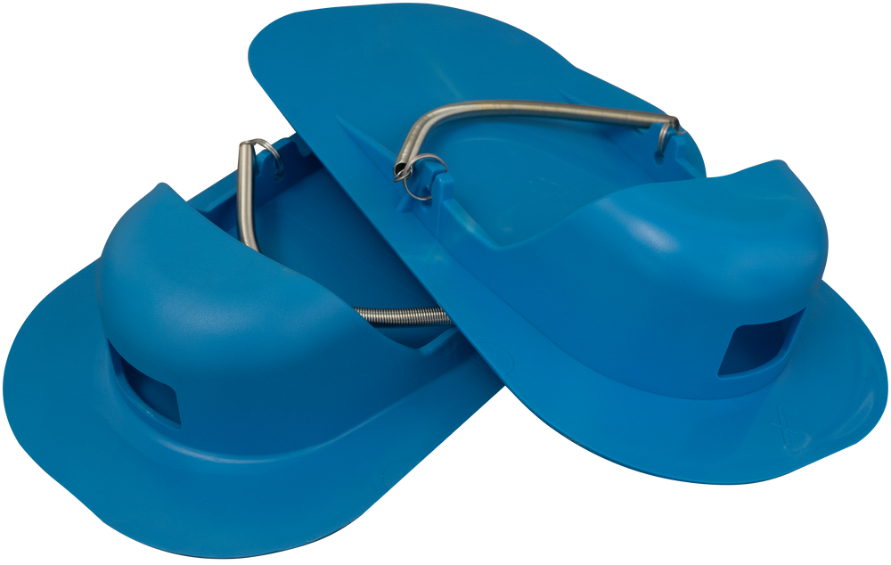 Smoothing shoes PVC blue made from new granulate - Viapex GmbH putzmaschinen zubehör ersatzteile