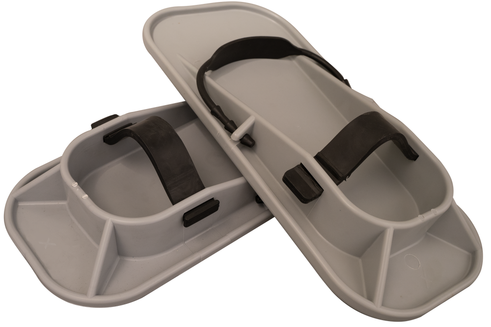 Smoothing shoes PVC grey with elastic strap - Viapex GmbH putzmaschinen zubehör ersatzteile