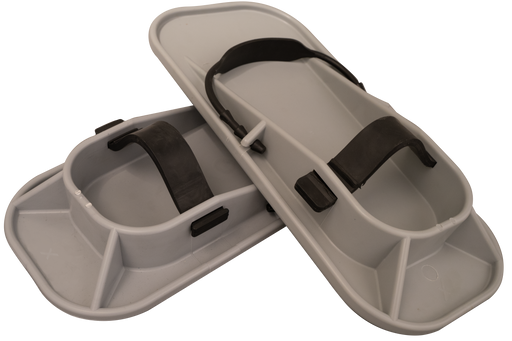 Smoothing shoes PVC grey with elastic strap - Viapex GmbH putzmaschinen zubehör ersatzteile