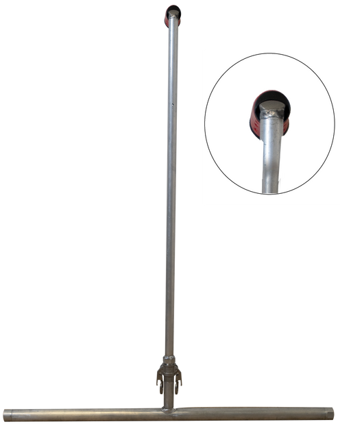 Liquid screed bar VARIO handles 90° 0.8m - Viapex GmbH putzmaschinen zubehör ersatzteile