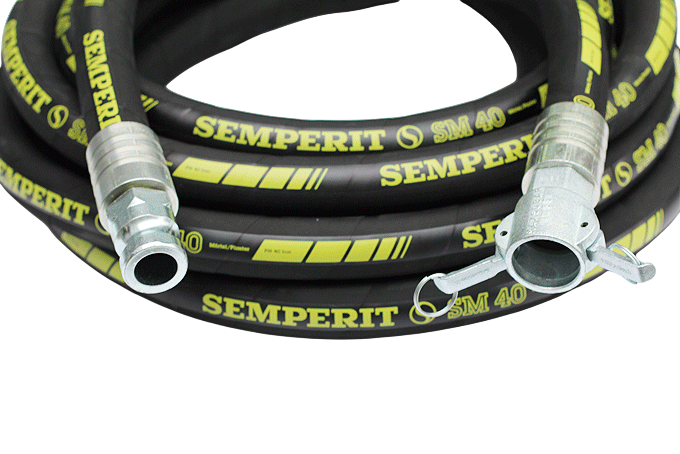 SEMPERIT Mörtelschlauch SM 40 mit Kupplungen, NW 50 mm