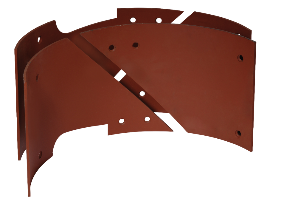 Wear plate 6mm Hardox small outlet in the middle