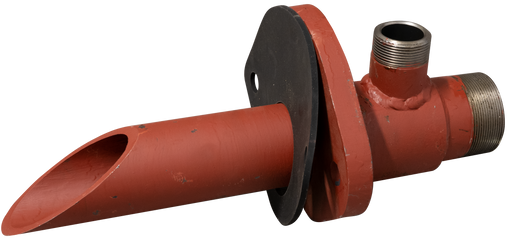 Vessel outlet EB inside micrometer 170 mm flange - Viapex GmbH putzmaschinen zubehör ersatzteile