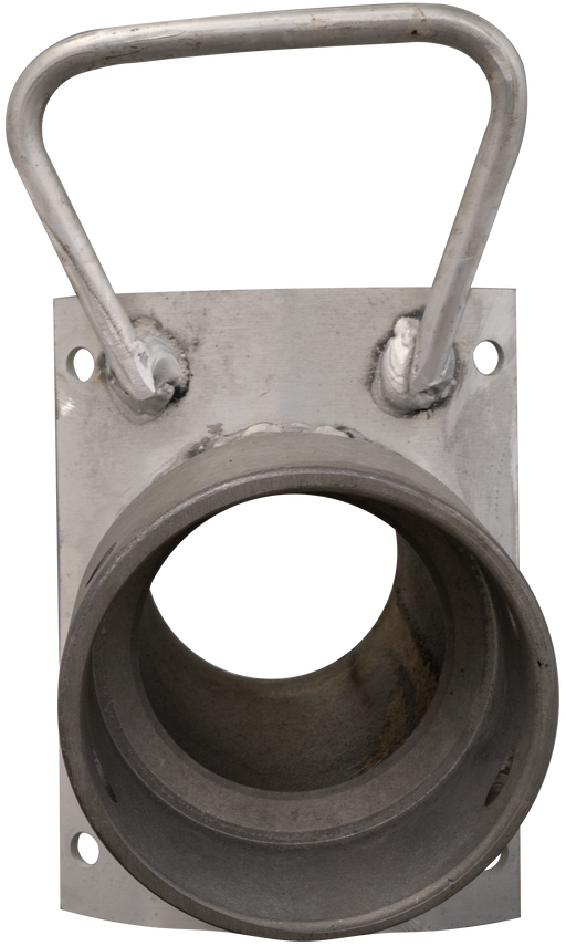 Connection plate KK70 for discharge stands aluminium - Viapex GmbH putzmaschinen zubehör ersatzteile