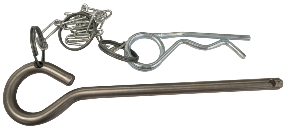 SET retaining pin, chain and splint for discharge stands steel MK50/KK70 - Viapex GmbH putzmaschinen zubehör ersatzteile