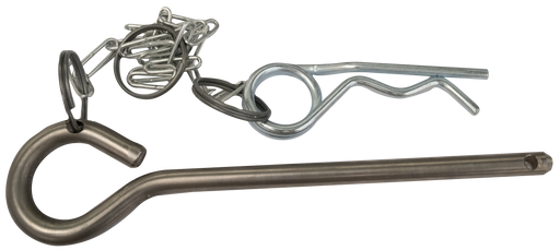 SET retaining pin, chain and splint for discharge stands steel MK50/KK70 - Viapex GmbH putzmaschinen zubehör ersatzteile