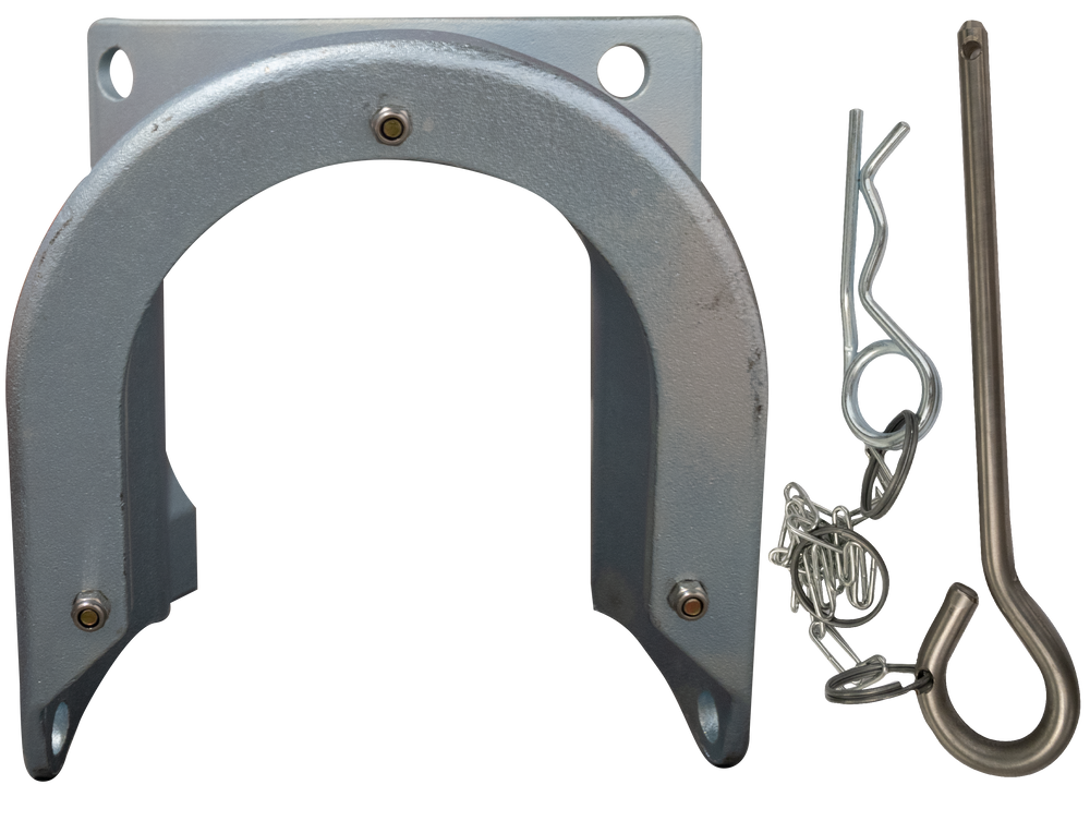 Adapter for discharge stands steel KK89 with retaining pin - Viapex GmbH putzmaschinen zubehör ersatzteile