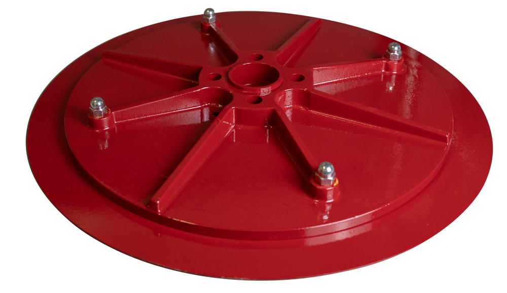 Smoothing disc turned with Aluminium support disc thickness 5.6mm - Viapex GmbH putzmaschinen zubehör ersatzteile