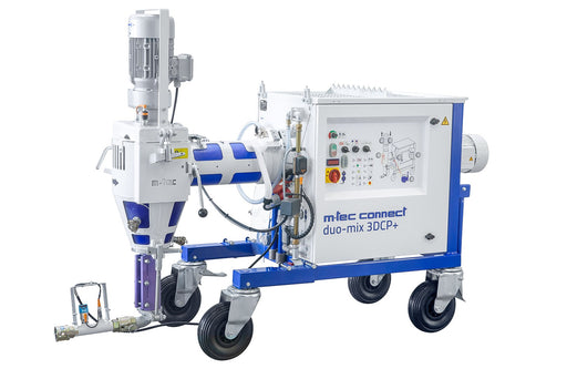 M-Tec Connect Duo Mix 3DCP+ mixing pump for 3D concrete printing