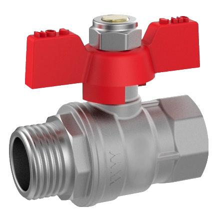 Ball Valve 3/8" IT/ET, Double-Wing, Full Bore