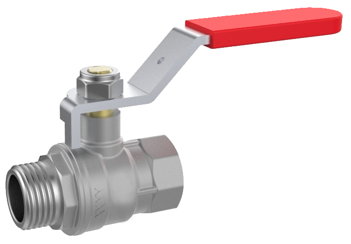 Ball Valve 3/8" IT/ET, Steel Lever, Full Bore