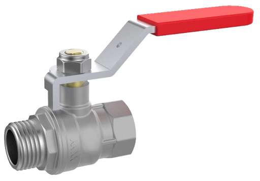 Ball Valve 3/8" IT/ET, Steel Lever, Full Bore