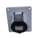 CEE Panel Socket 4 x 16 A, 7h, Black, Inclined, view 2