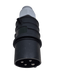 CEE Plug 4 x 16 A, 7h, Black, Three-Phase