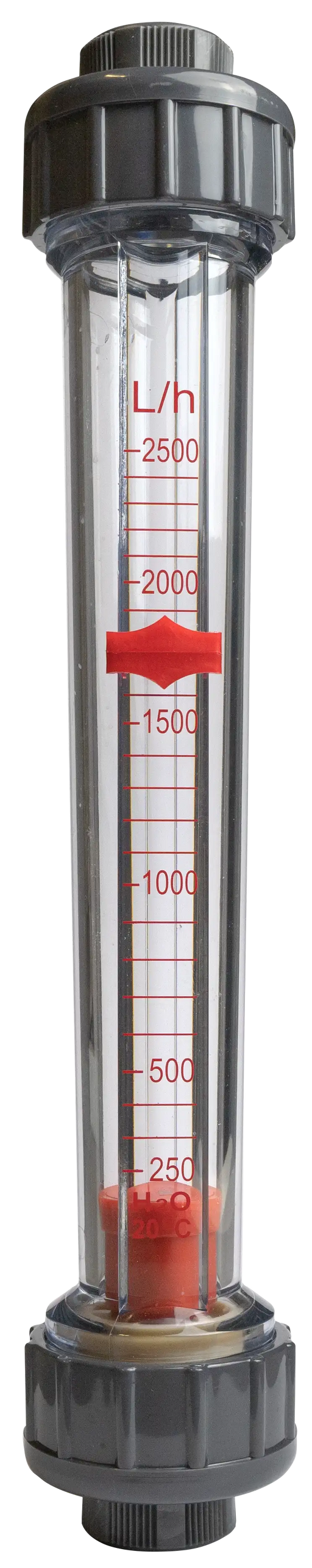 Flow Meter 250-2500 L Complete, 3/4" IT, 380 mm