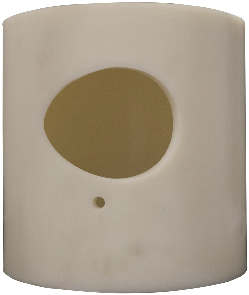 PU Rubber Pot for Discharge Stands, White
