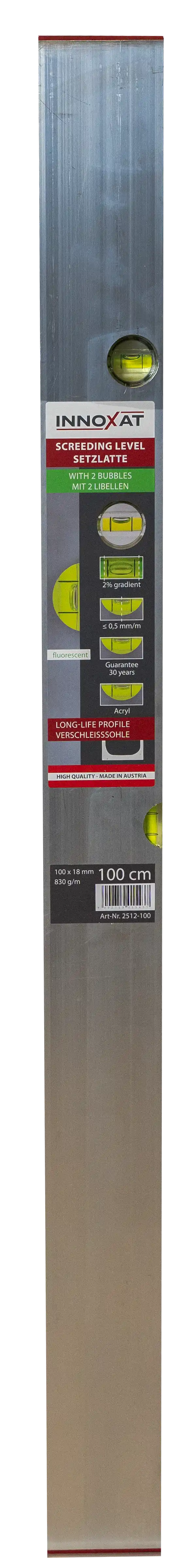 Aluminium Screeding Level 80x18 mm, 2 Bubbles