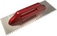 Notched Smoothing Trowel 400x130 mm, Wooden Handle