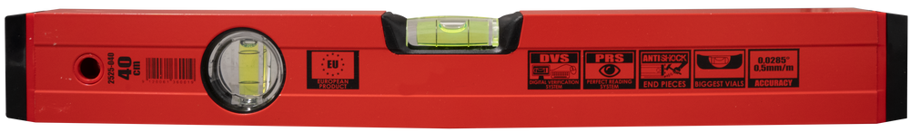 Red Spirit Level, 0.5 mm/m, Made in Austria