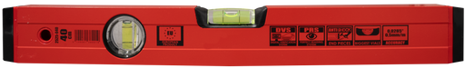 Red Spirit Level, 0.5 mm/m, Made in Austria